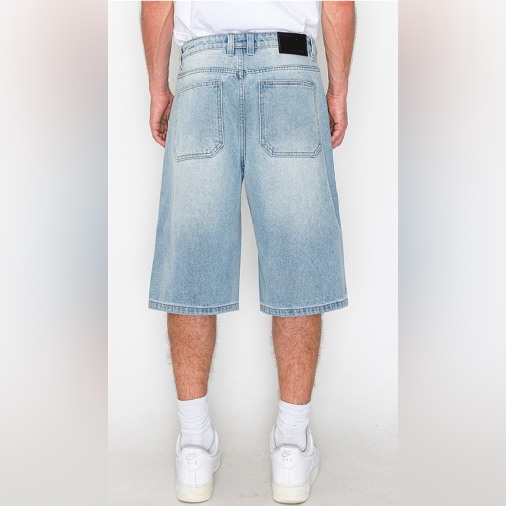 Blue Jean Shorts with Relaxed Baggy Fit sizes 30-36